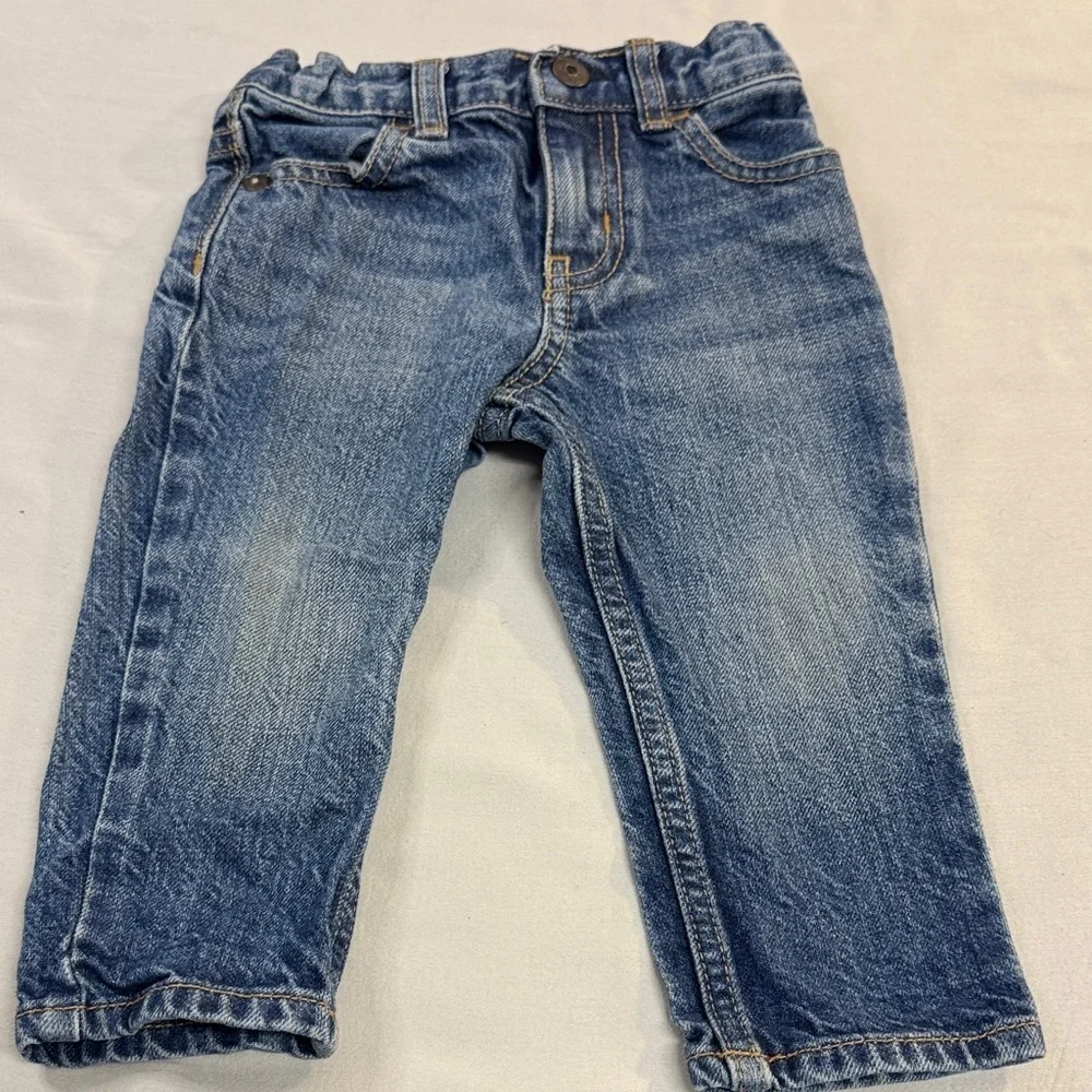 OshKosh B'gosh - 2 piece set - Short sleeve shirt and denim jeans - Picture 5 of 6